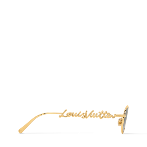 LV Script Metal Round Sunglasses S00 in Wanita's Aksesori Sunglasses collections by Louis Vuitton (Perbesar produk)