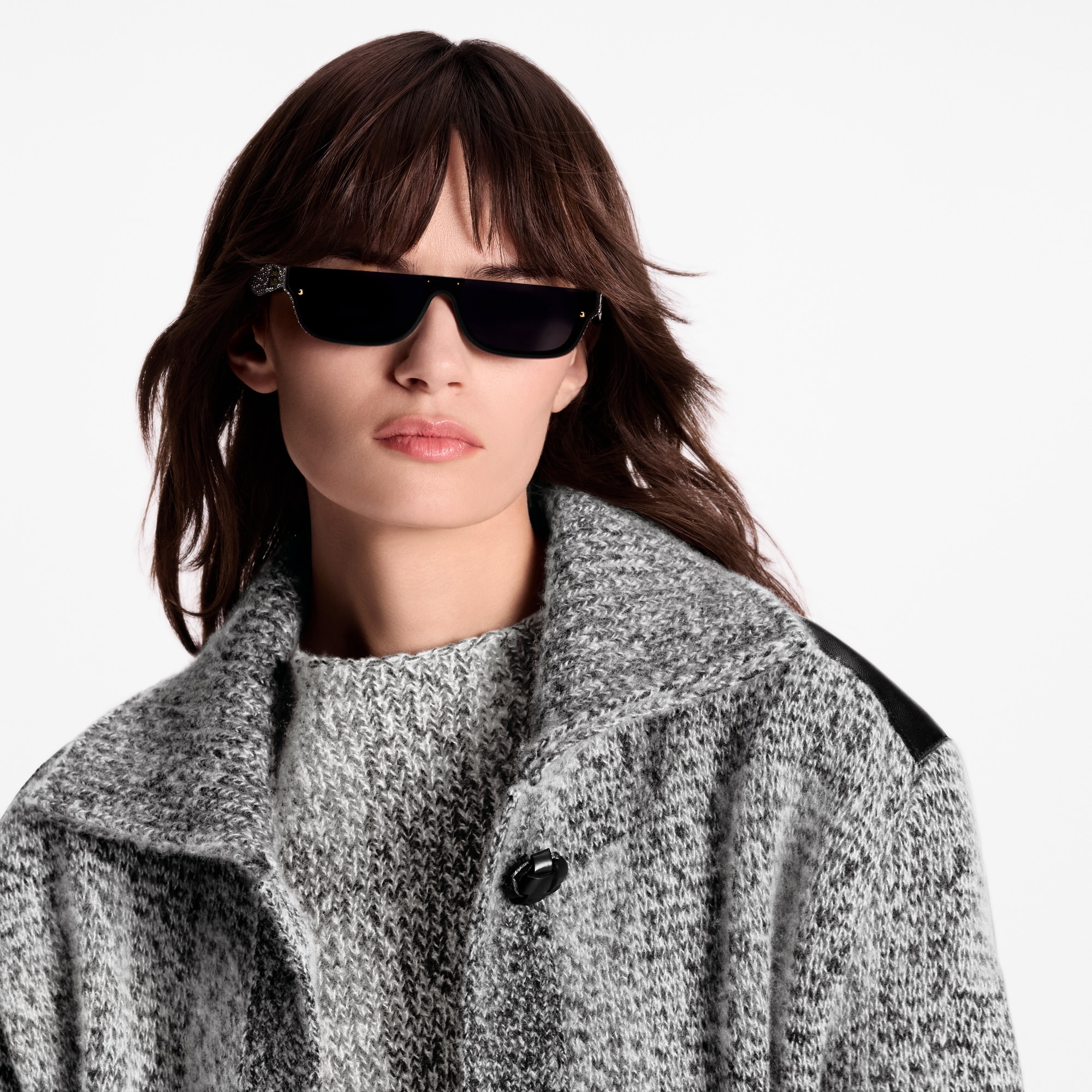 LV Script Rectangle Sunglasses S00 in Wanita