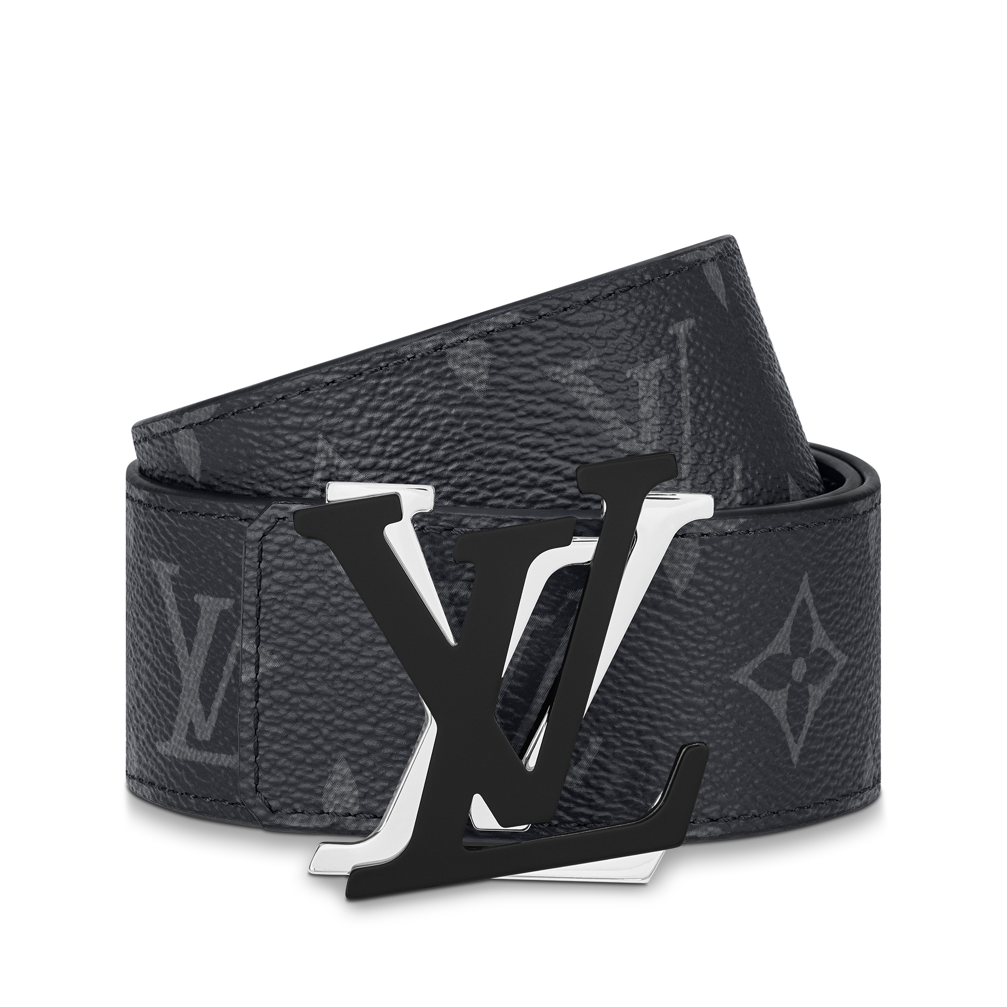 LV Shake 40MM Reversible Belt Monogram Eclipse in Pria