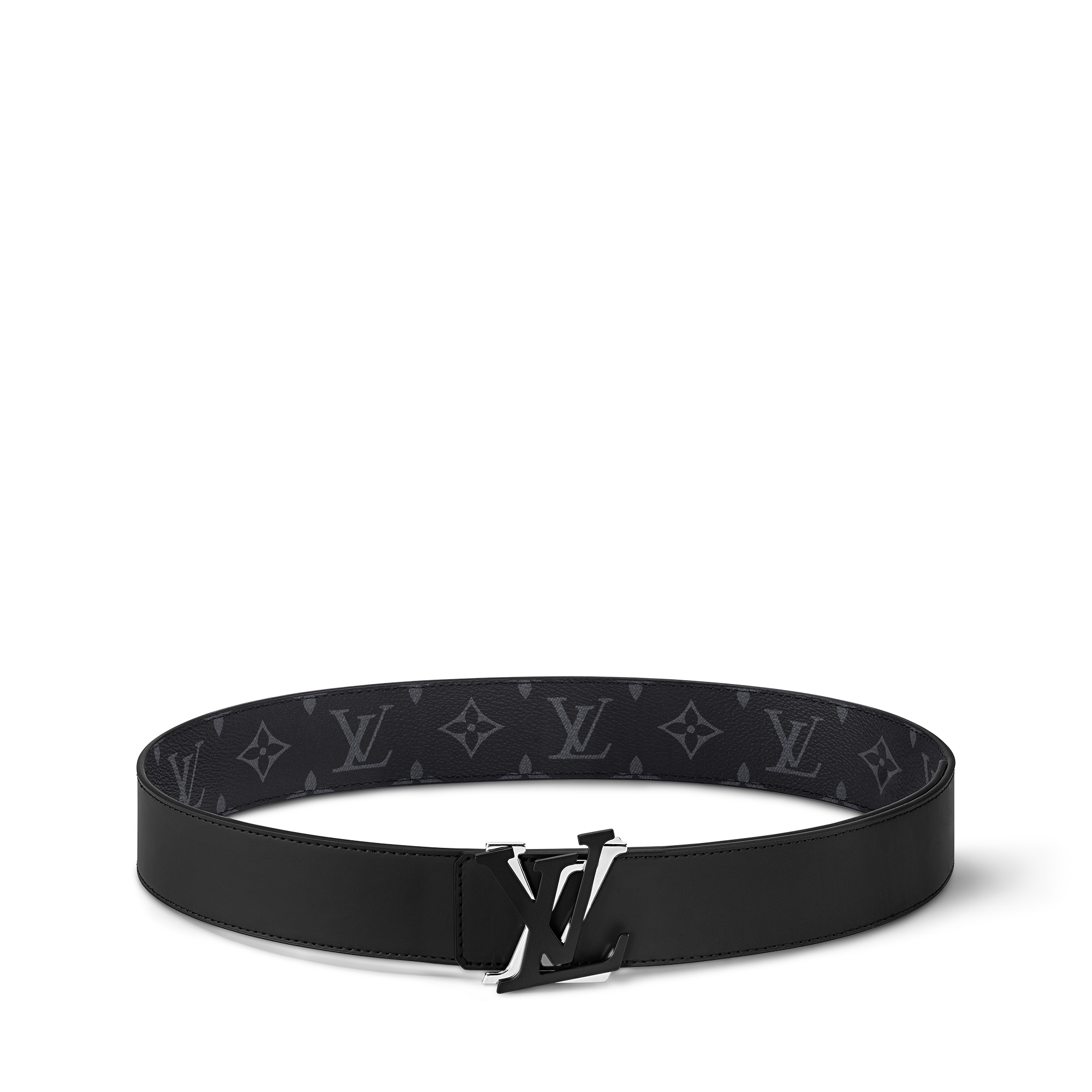 LV Shake 40MM Reversible Belt Monogram Eclipse in Pria