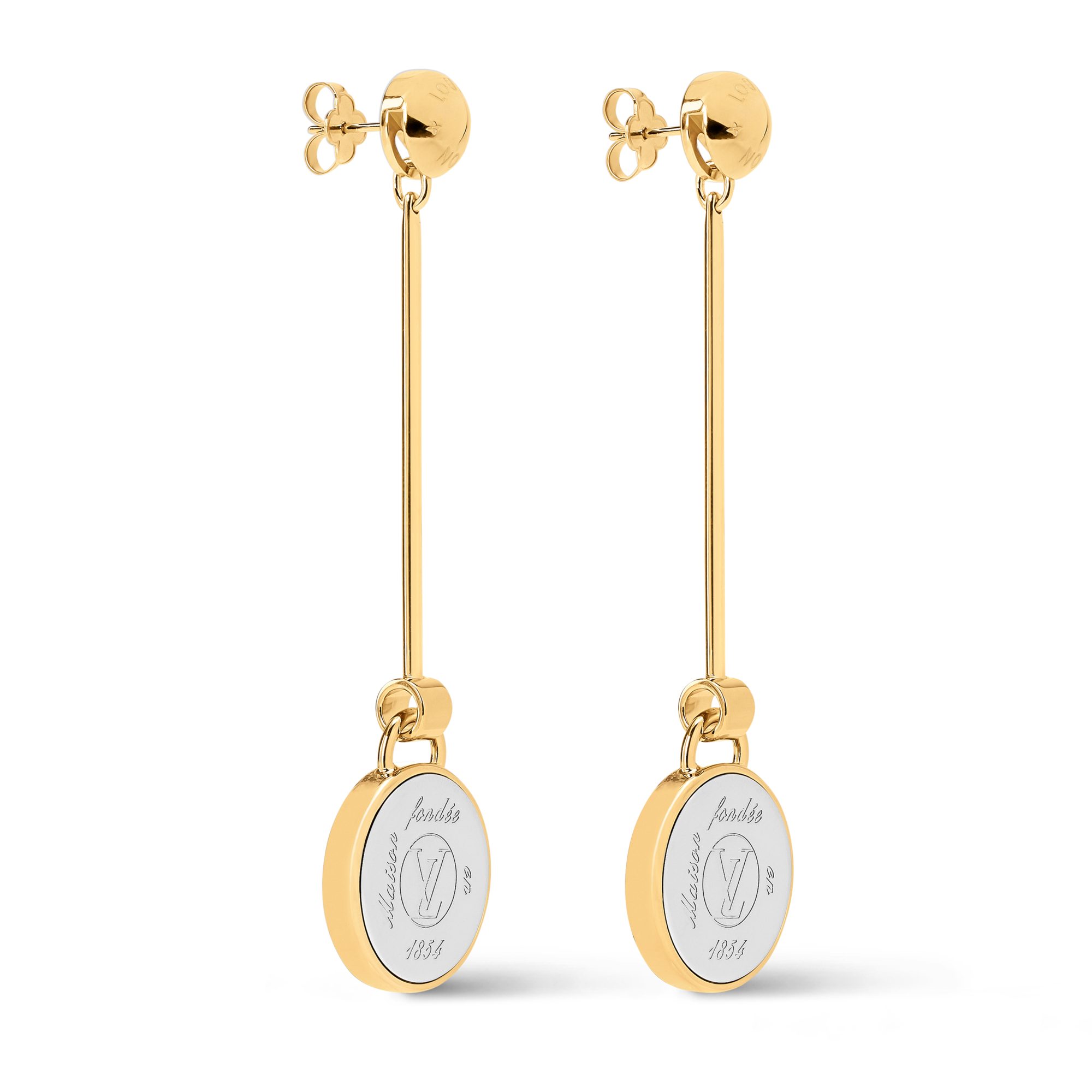 LV Signet Earrings S00 in Wanita