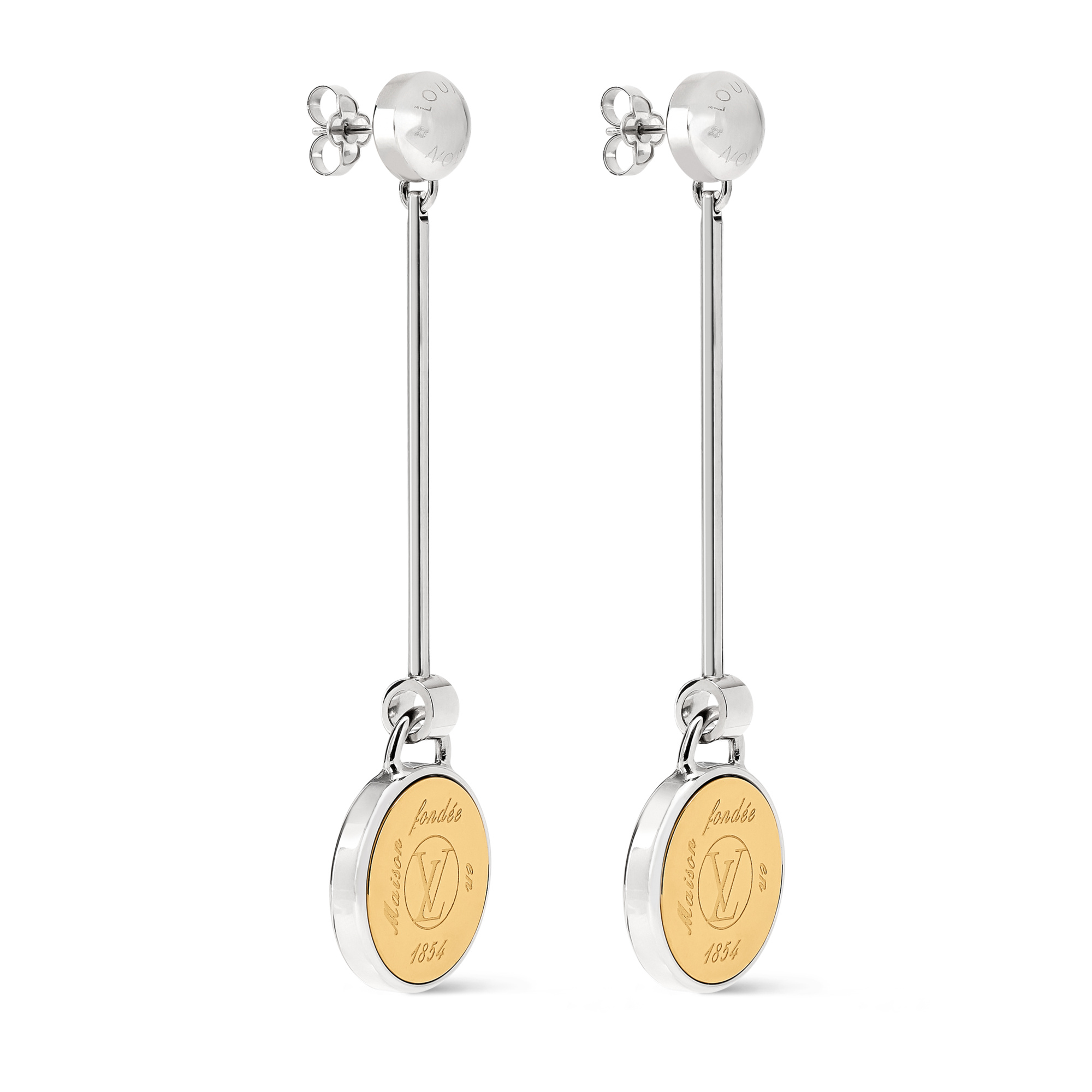 LV Signet Earrings S00 in Wanita