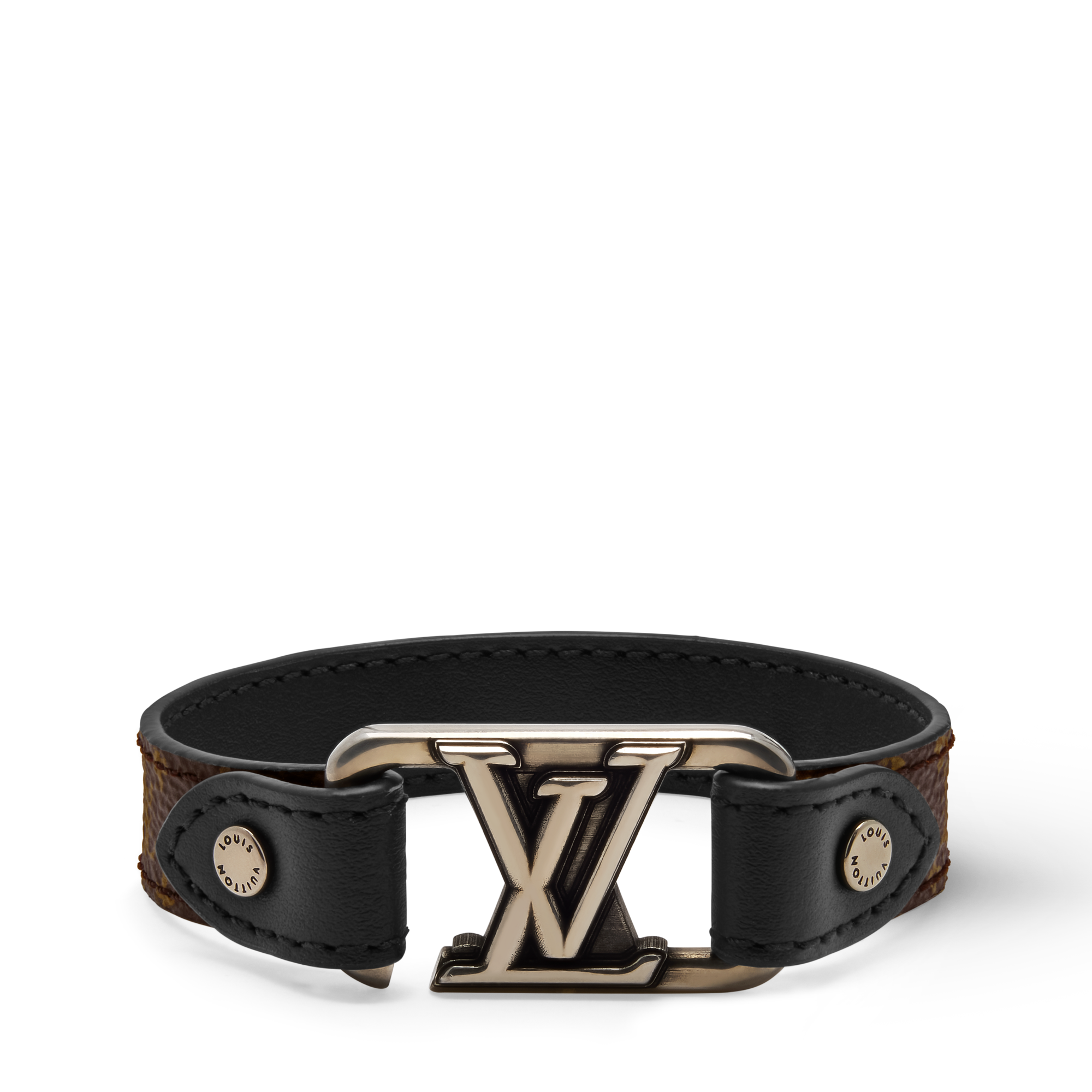 LV Slim Dimension Reversible Bracelet  in Pria