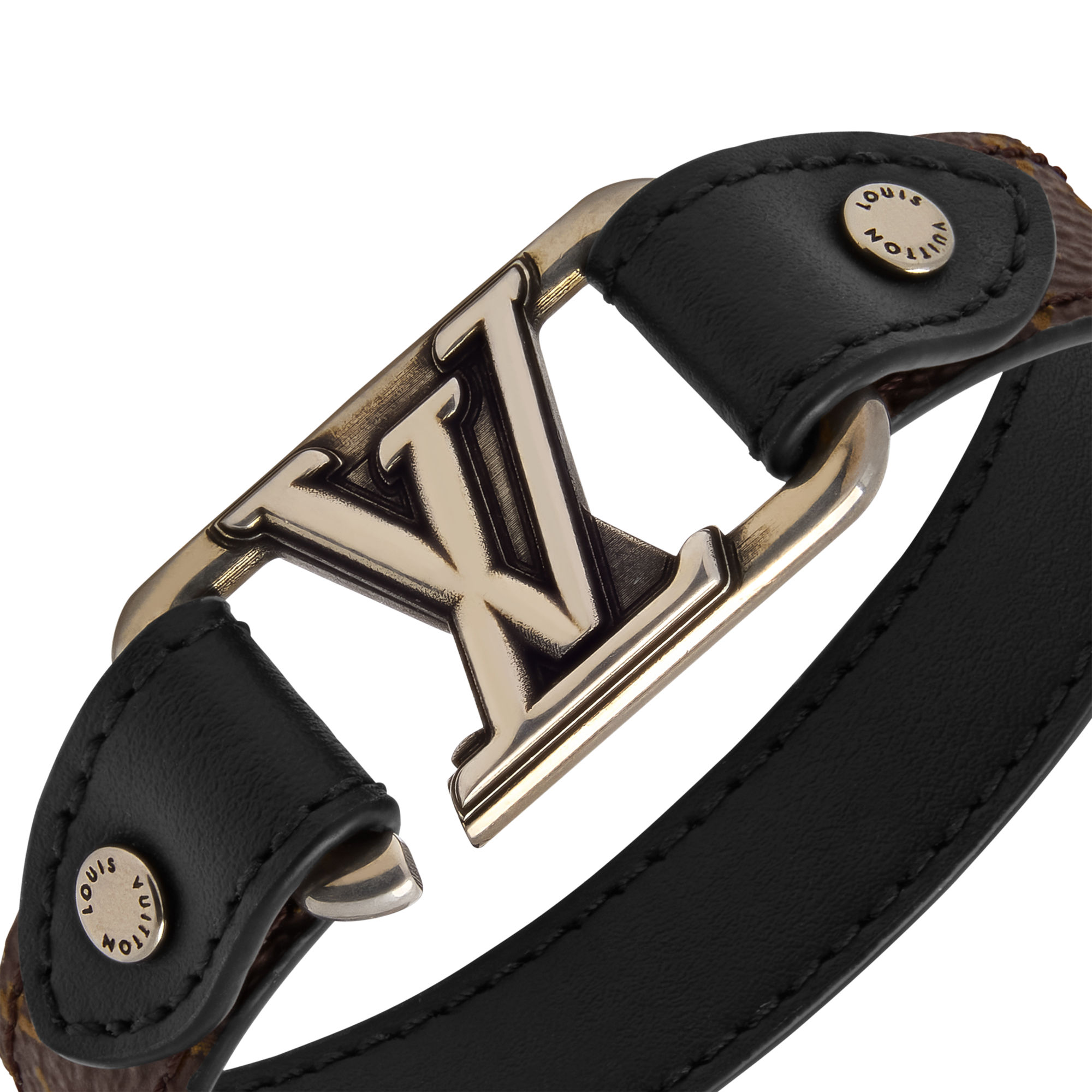 LV Slim Dimension Reversible Bracelet  in Pria