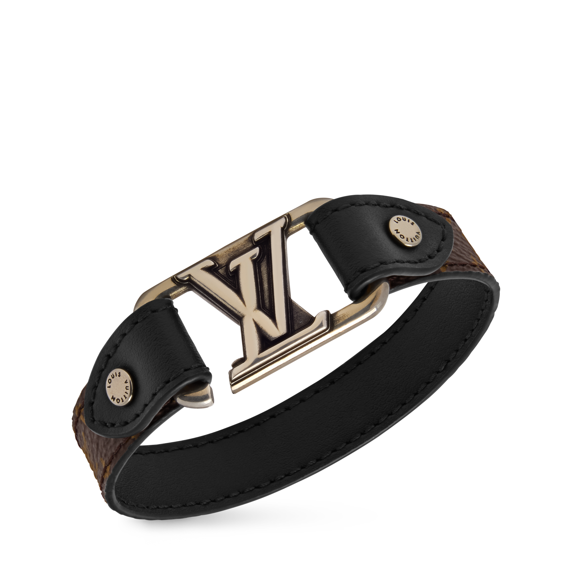 LV Slim Dimension Reversible Bracelet  in Pria