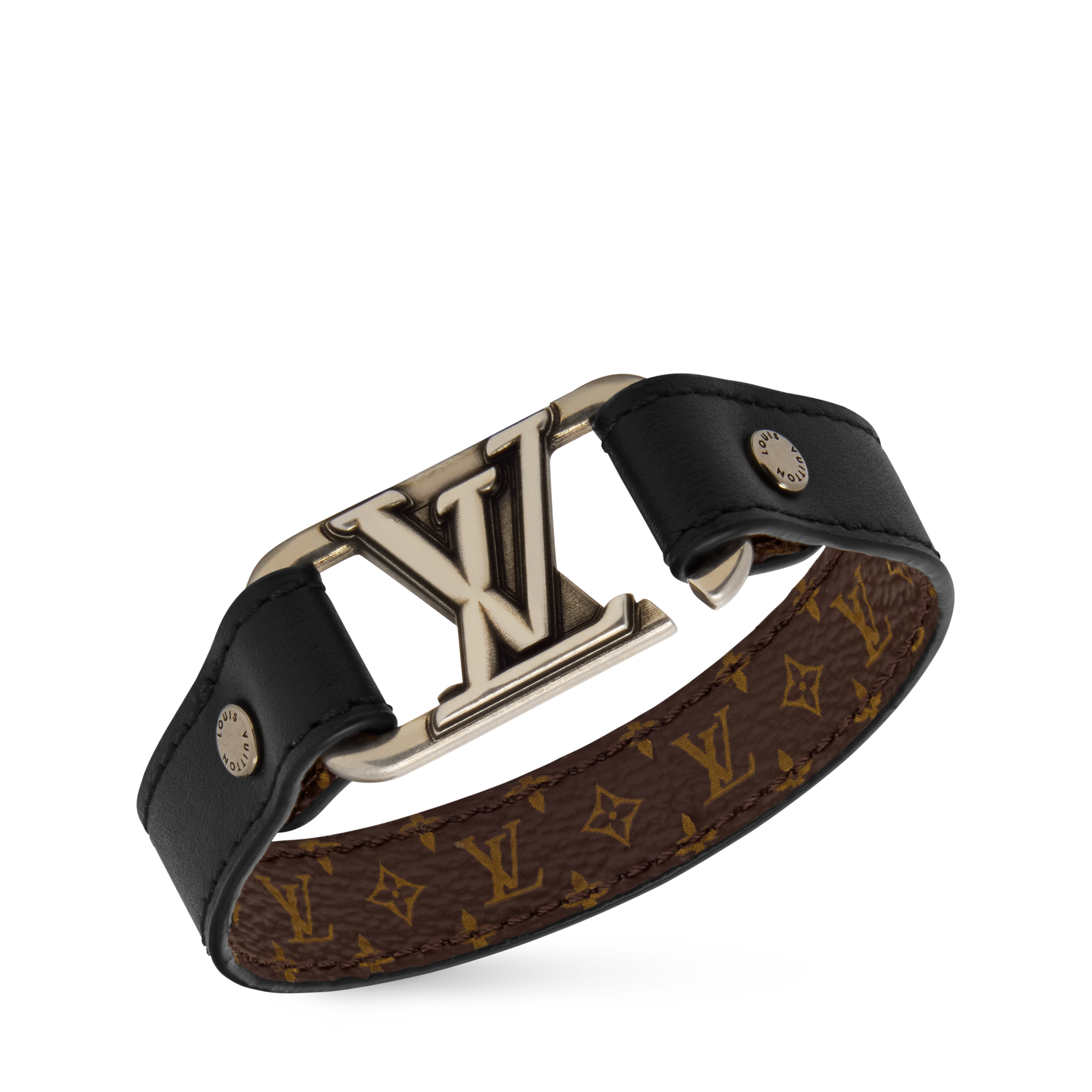 LV Slim Dimension Reversible Bracelet  in Pria