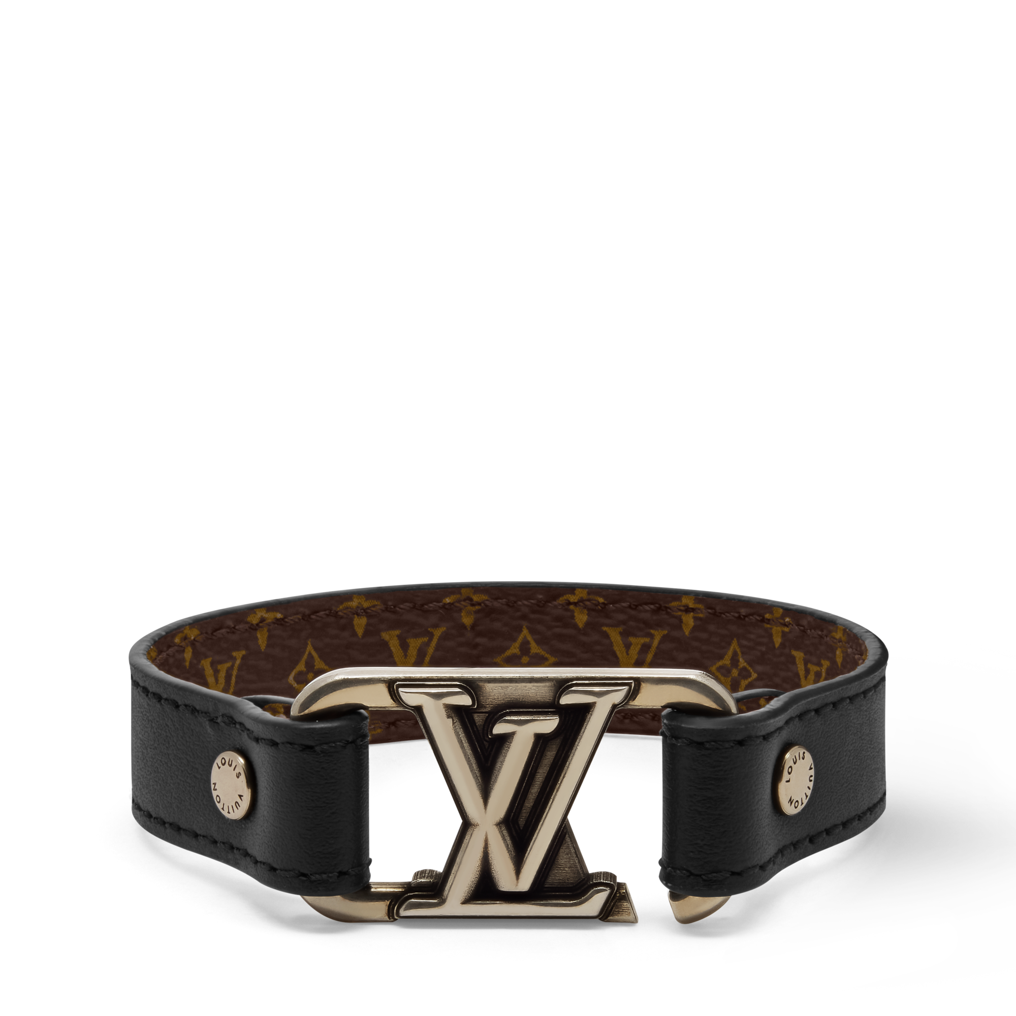LV Slim Dimension Reversible Bracelet  in Pria