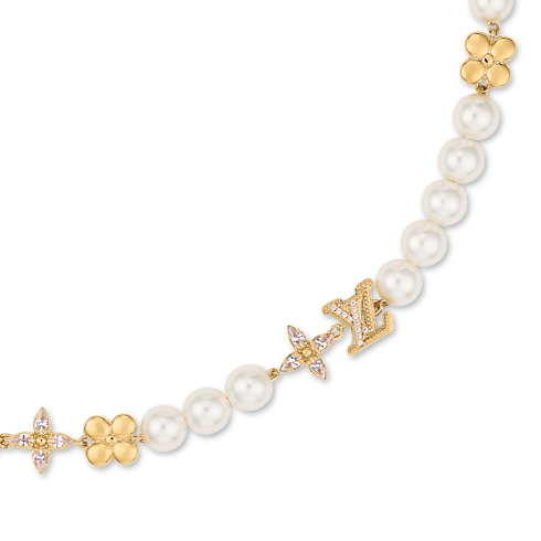 LV Sparkling Pearls Necklace S00 in Wanita's Fashion Jewelry Semua Koleksi Fashion Jewelry collections by Louis Vuitton (Perbesar produk)
