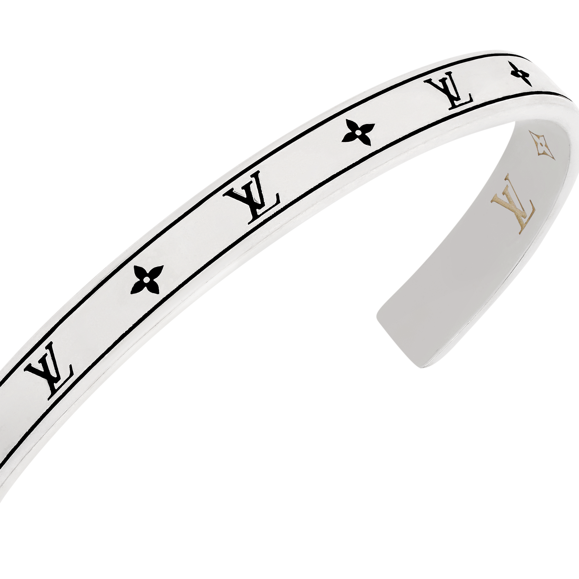 LV Spike Bangle Bracelet S00 in Pria