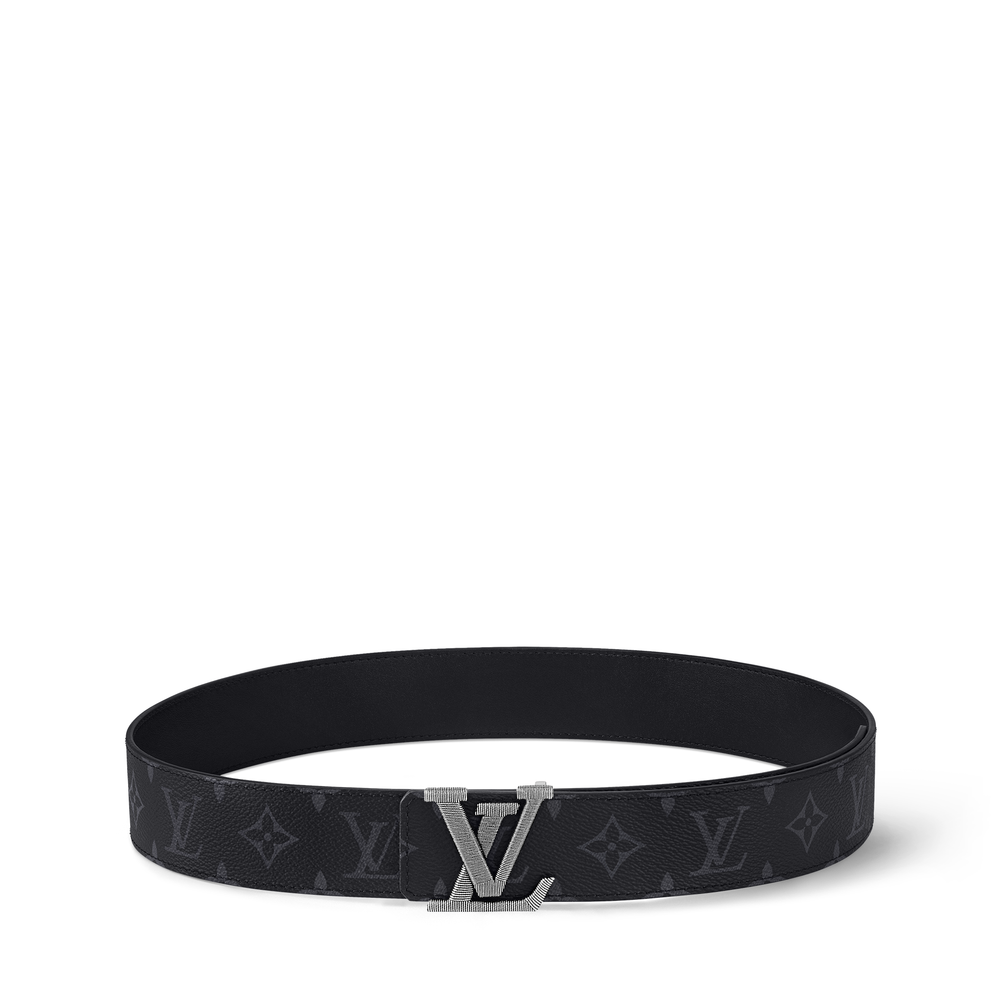 LV Stitch 40mm Reversible Belt Monogram Eclipse in Pria