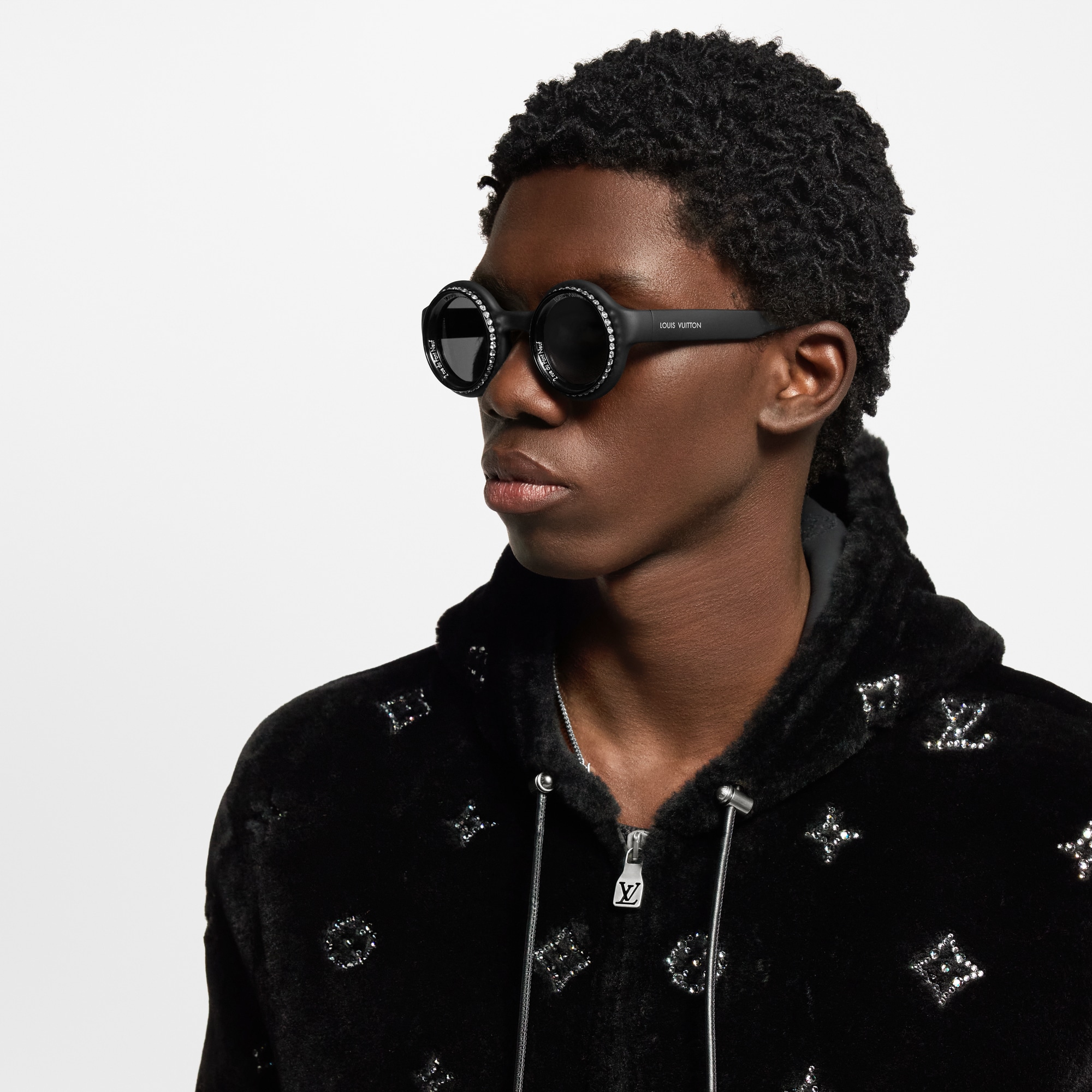 LV Super Vision Round Sunglasses S00 in Pria