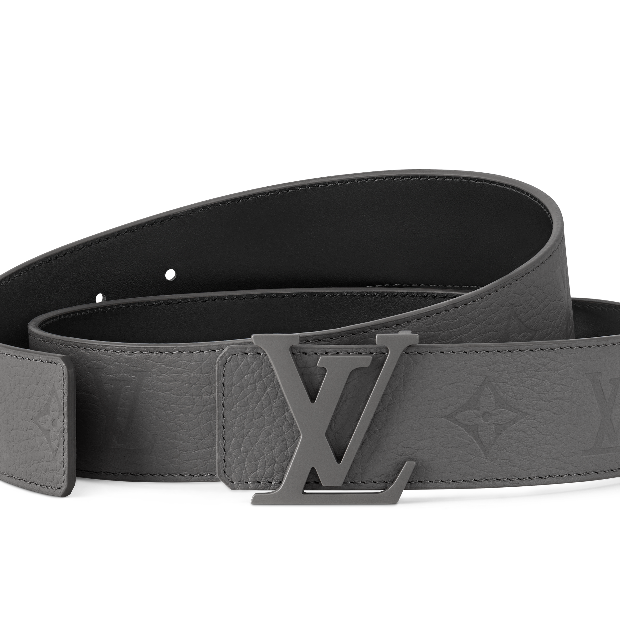 LV Taurillon 40mm Reversible Belt Taurillon in Pria