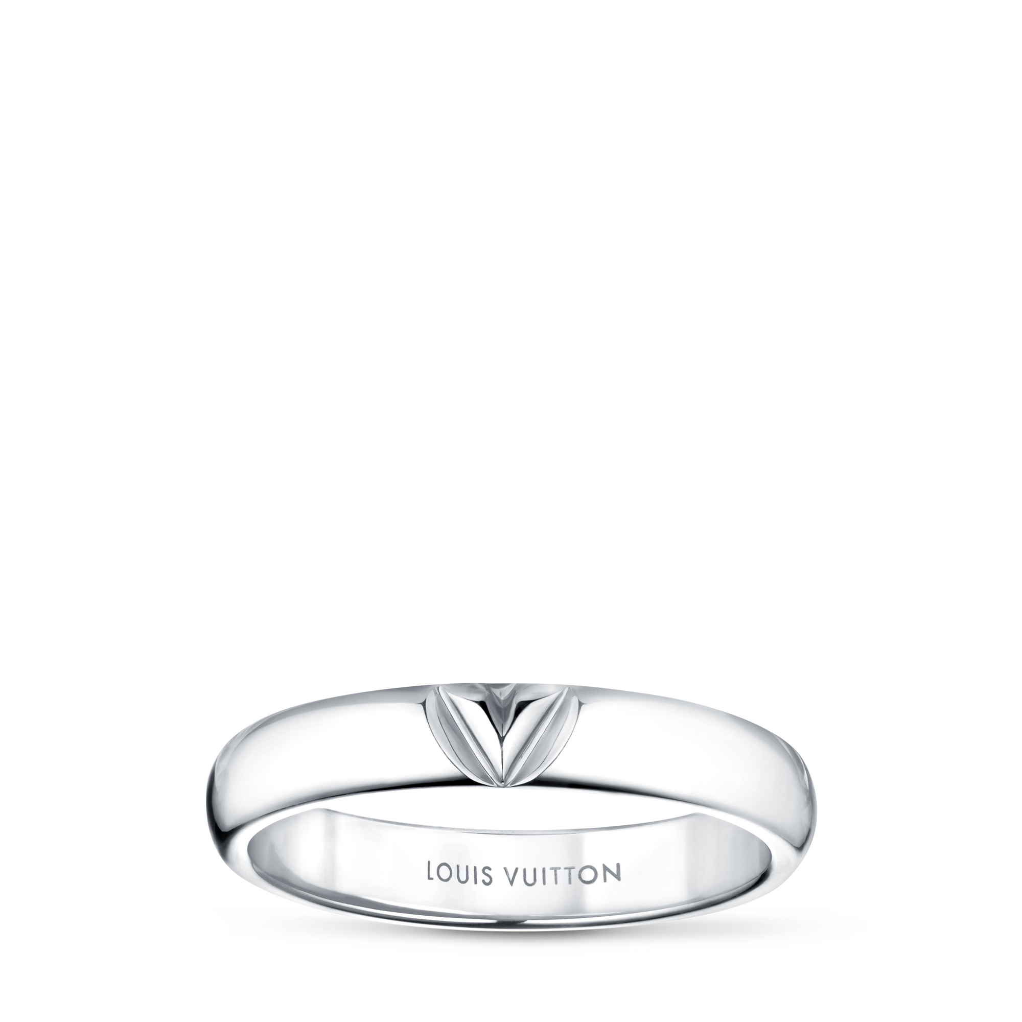 LV Volt Multi Wedding Band, White Gold  in Perhiasan