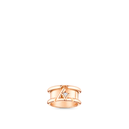 LV Volt One Band Ring, Pink Gold And Diamond in Perhiasan's Kategori Semua Koleksi collections by Louis Vuitton (Perbesar produk)