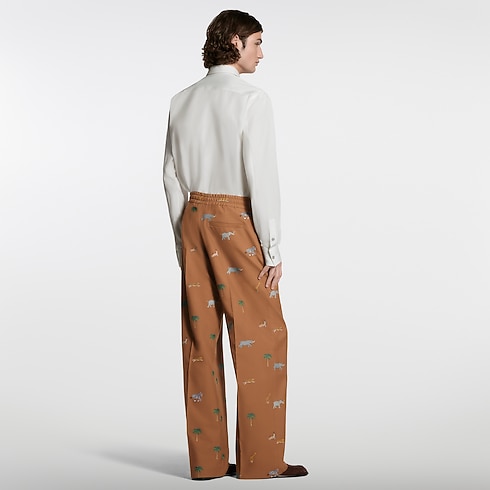 LV x The Darjeeling Limited Fil Coupe Drawstring Pants in Pria's Pakaian Celana collections by Louis Vuitton (Perbesar produk)
