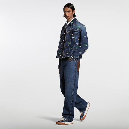 LV x The Darjeeling Limited LV Tilted Sneaker in Pria's Sepatu Sneakers collections by Louis Vuitton (Perbesar produk)