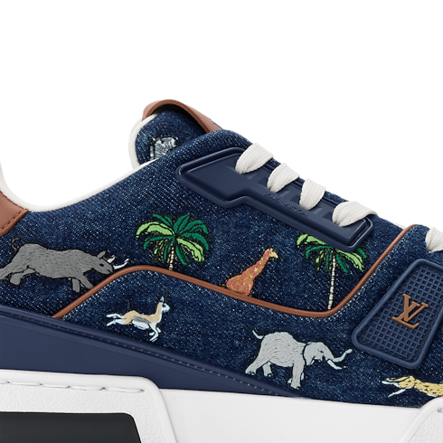 LV x The Darjeeling Limited LV Trainer Sneaker in Pria's Sepatu Sneakers collections by Louis Vuitton (Perbesar produk)