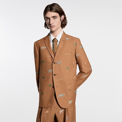 LV x The Darjeeling Limited Single-Breasted Jacket in Pria's Pakaian Blazer dan Jaket collections by Louis Vuitton (Perbesar produk)