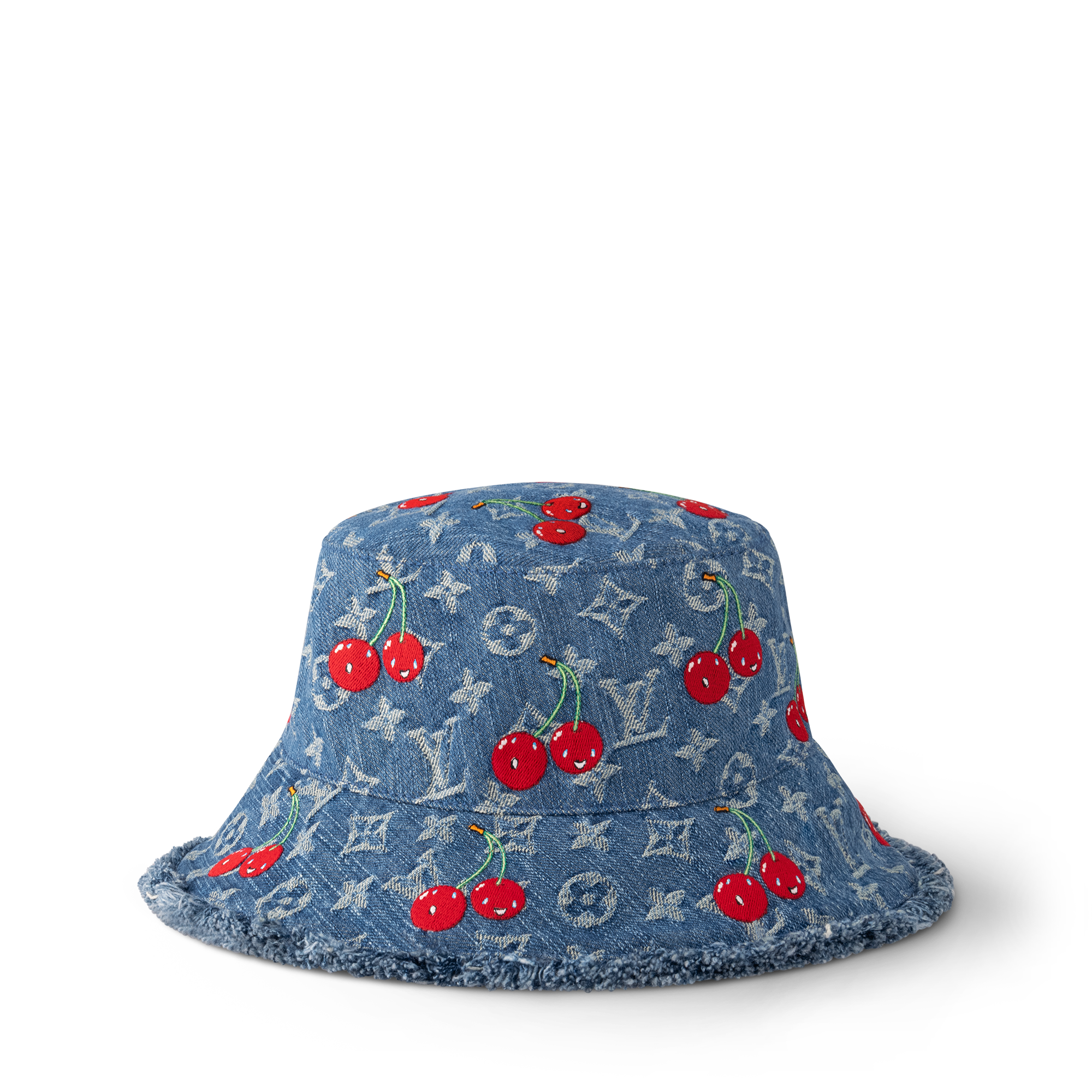LV x TM Denim Cerise Bucket Hat S00 in Wanita