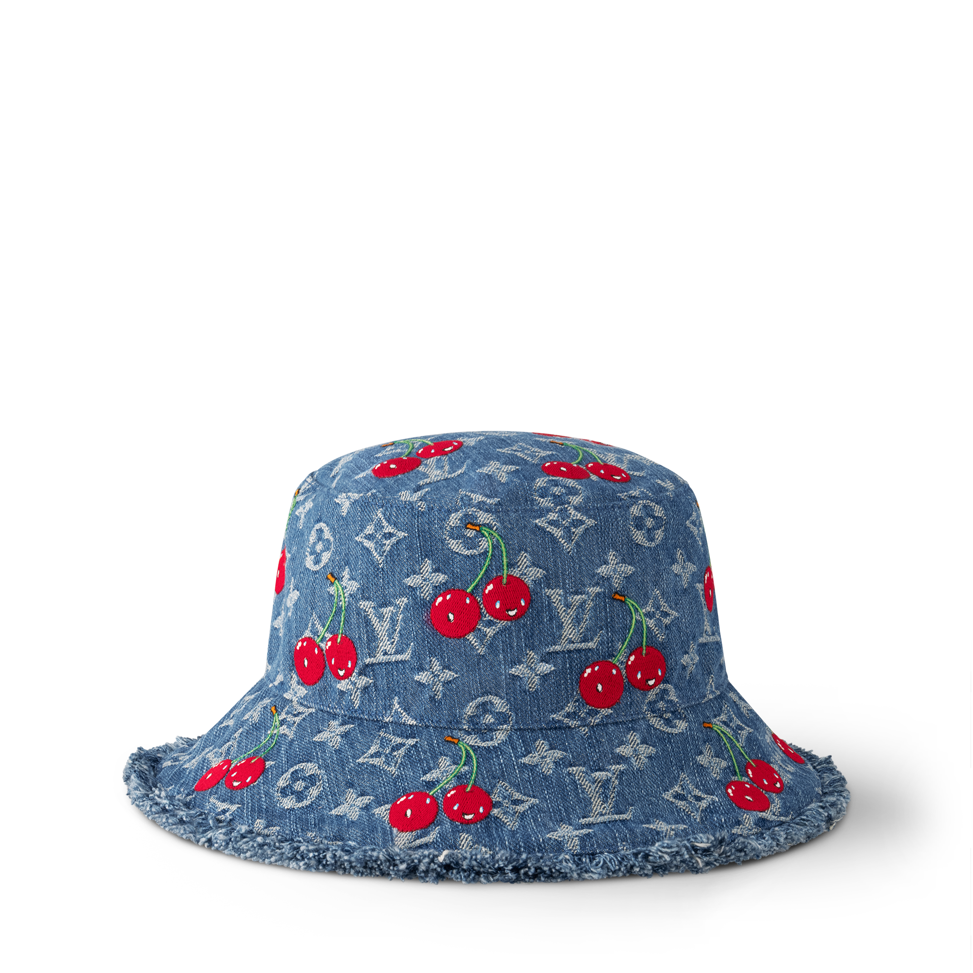 LV x TM Denim Cerise Bucket Hat S00 in Wanita