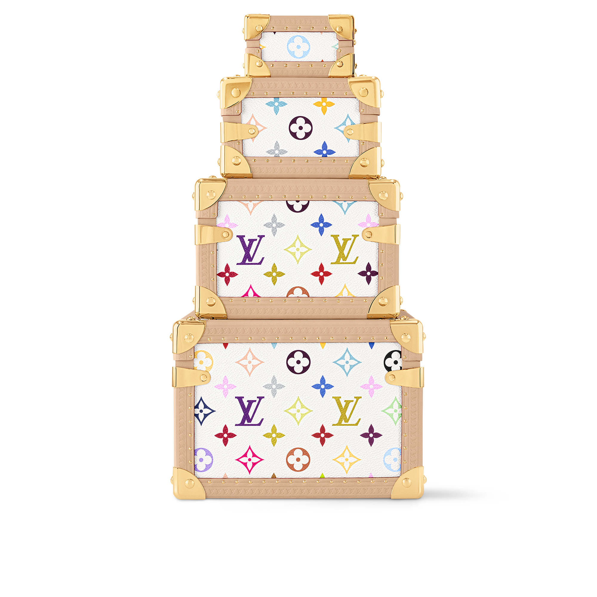 LV x TM Malle Pyramide Other Monogram Canvas in Trunks, Travel and Home