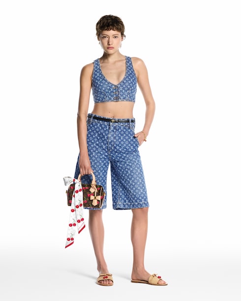 LV x TM Monogram Cerise Bandeau . in Women's Accessories Silk Squares and Bandeaus collections by Louis Vuitton