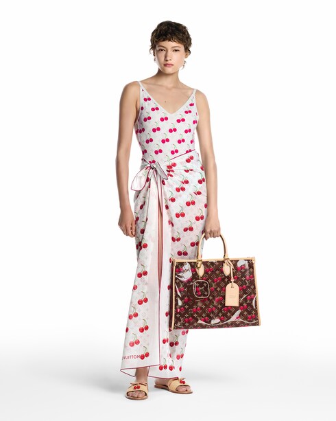 LV x TM Monogram Cerise Shawl . in Women's Accessories Shawls and Stoles collections by Louis Vuitton