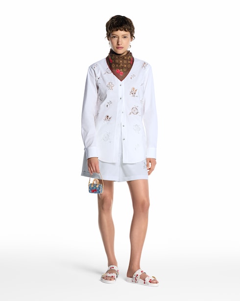 LV x TM Monogram Cerise Square 55 . in Women's Accessories Silk Squares and Bandeaus collections by Louis Vuitton