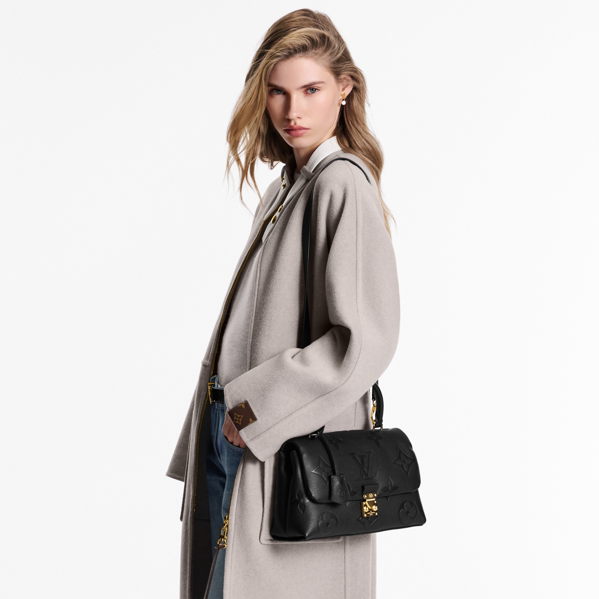 Madeleine MM Monogram Empreinte Leather in Wanita