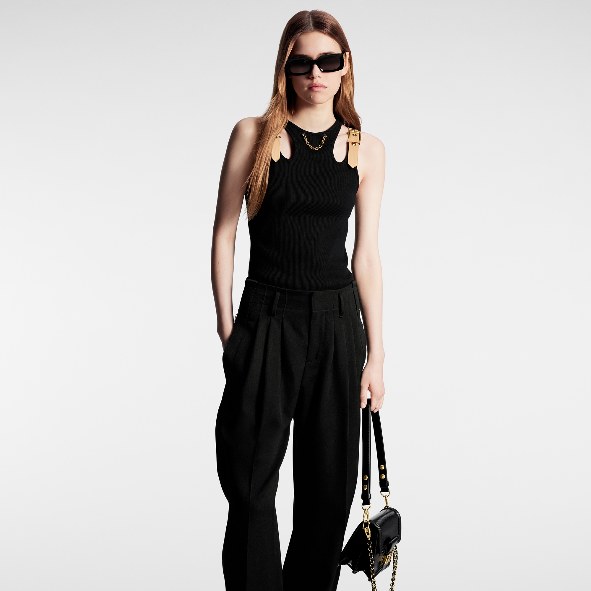 Masculine Tailored Pants  in Wanita