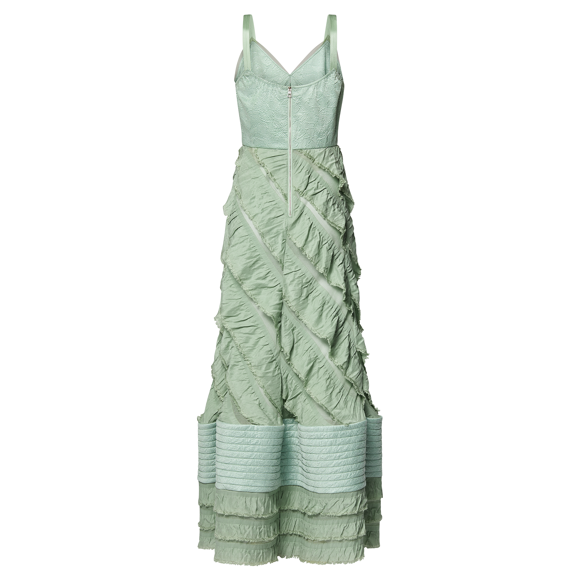 Mermaid Hem Flounce Gown  in Wanita