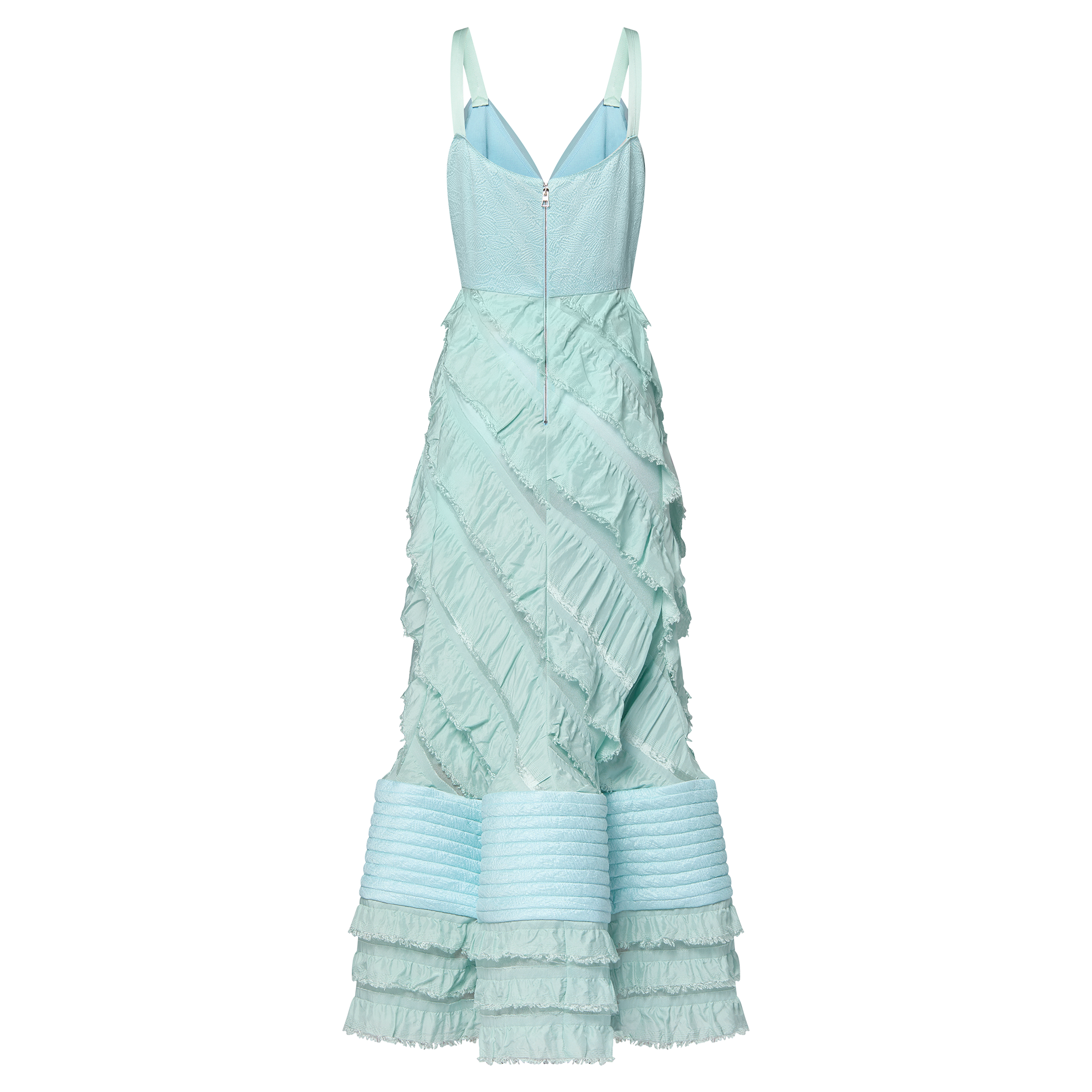 Mermaid Hem Flounce Gown  in Wanita