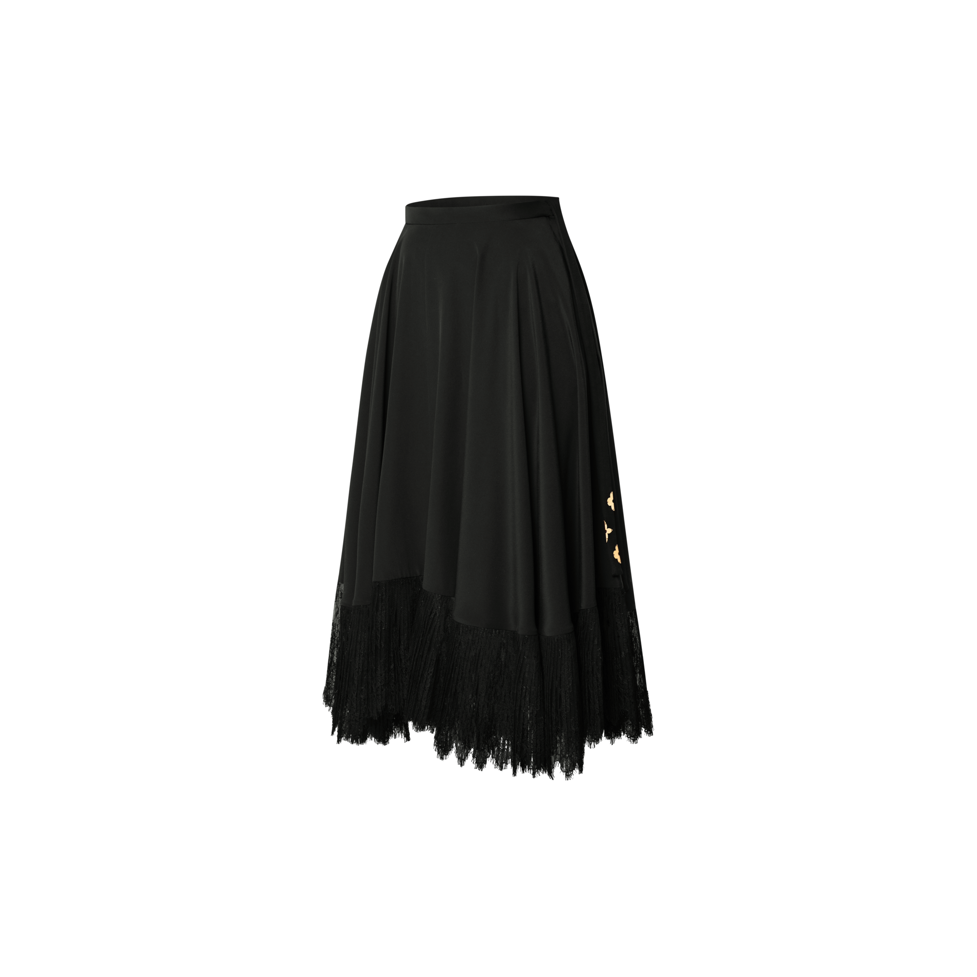Midi Skirt W/ Pleated Hem  in Wanita