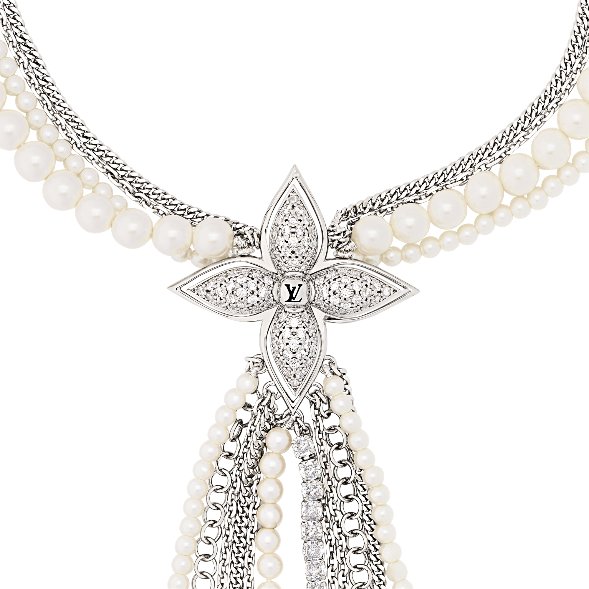 Midnight Flower Necklace S00 in Wanita