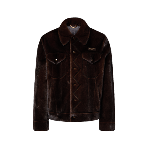 Mink Trucker Jacket in Men's Ready-to-Wear Outerwear and Coats collections by Louis Vuitton (Product zoom)
