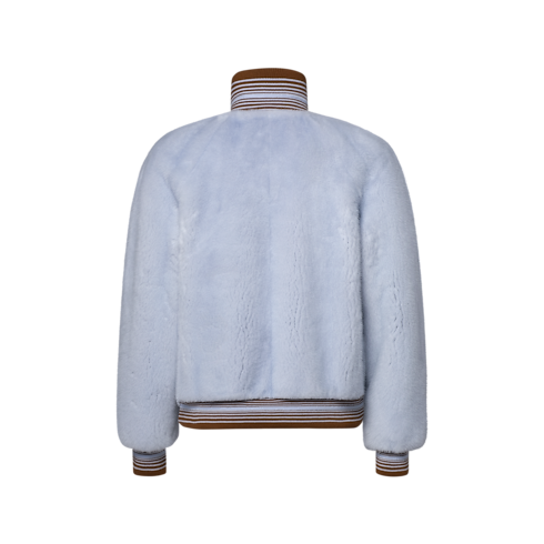 Mink Zippered Blouson back view