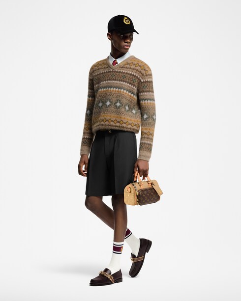 Mohair Blend Fair Isle Pullover in Pria's Pakaian Semua Koleksi collections by Louis Vuitton