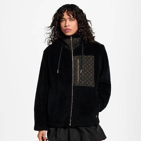 Monogram Accent Fleece Jacket in Wanita's Pakaian Mantel dan Jaket collections by Louis Vuitton (Perbesar produk)