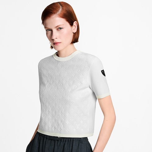 Monogram Accent Knit Top in Wanita's Pakaian Atasan collections by Louis Vuitton (Perbesar produk)