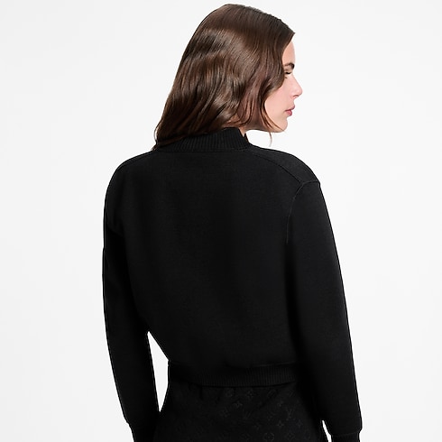 Monogram Accent Zip-Up Knit Jacket in Wanita's Pakaian Mantel dan Jaket collections by Louis Vuitton (Perbesar produk)