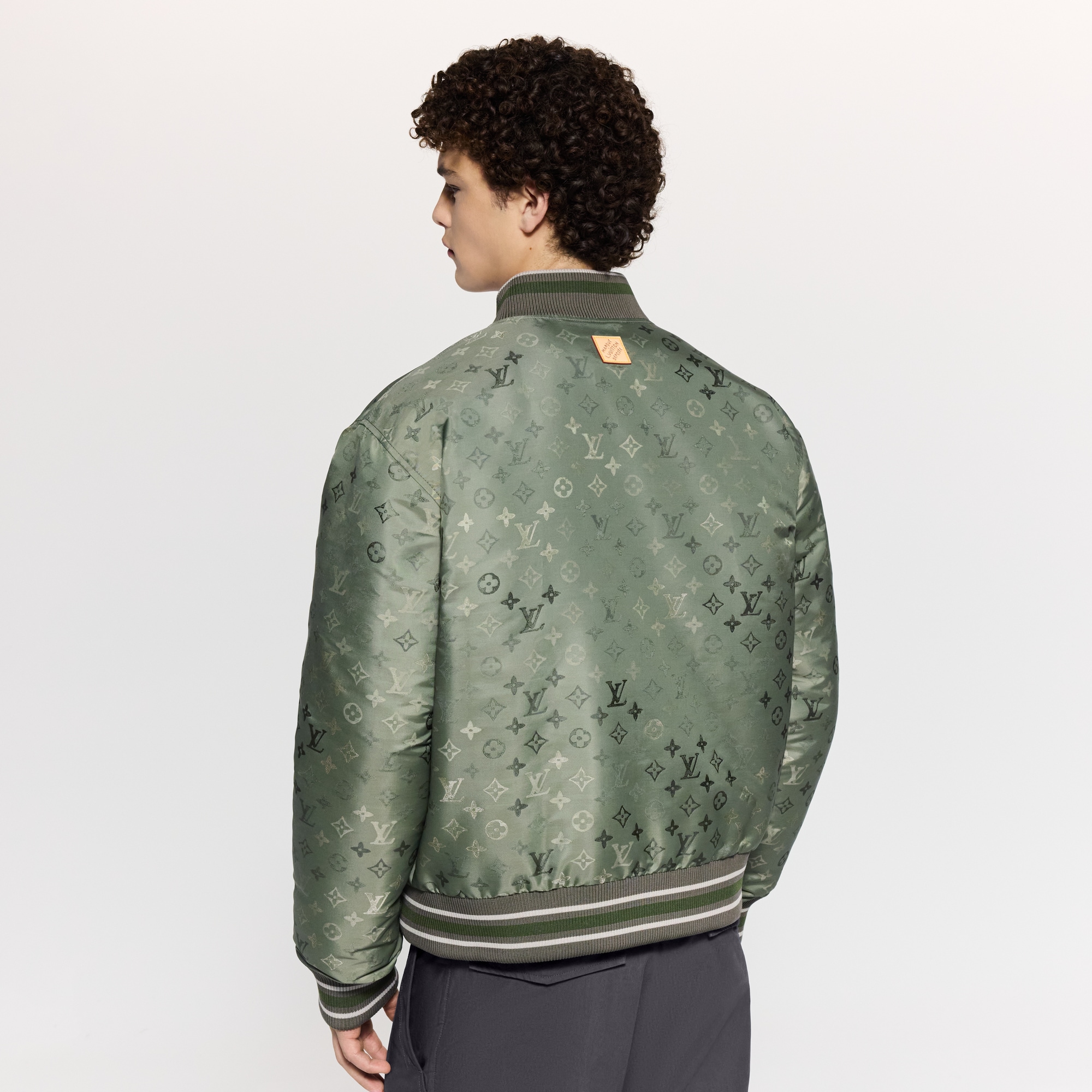 Monogram Bomber  in Pria