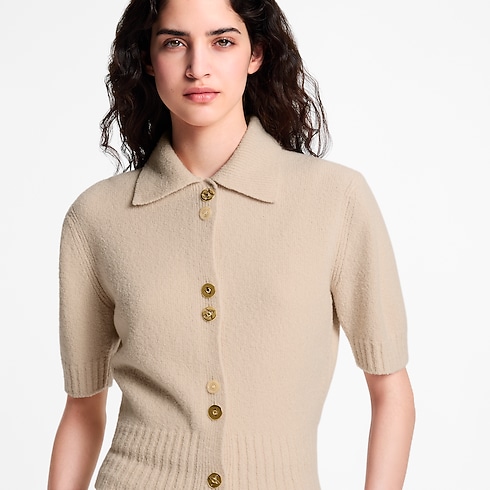 Monogram Button Knit Top in Wanita's Pakaian Atasan collections by Louis Vuitton (Perbesar produk)