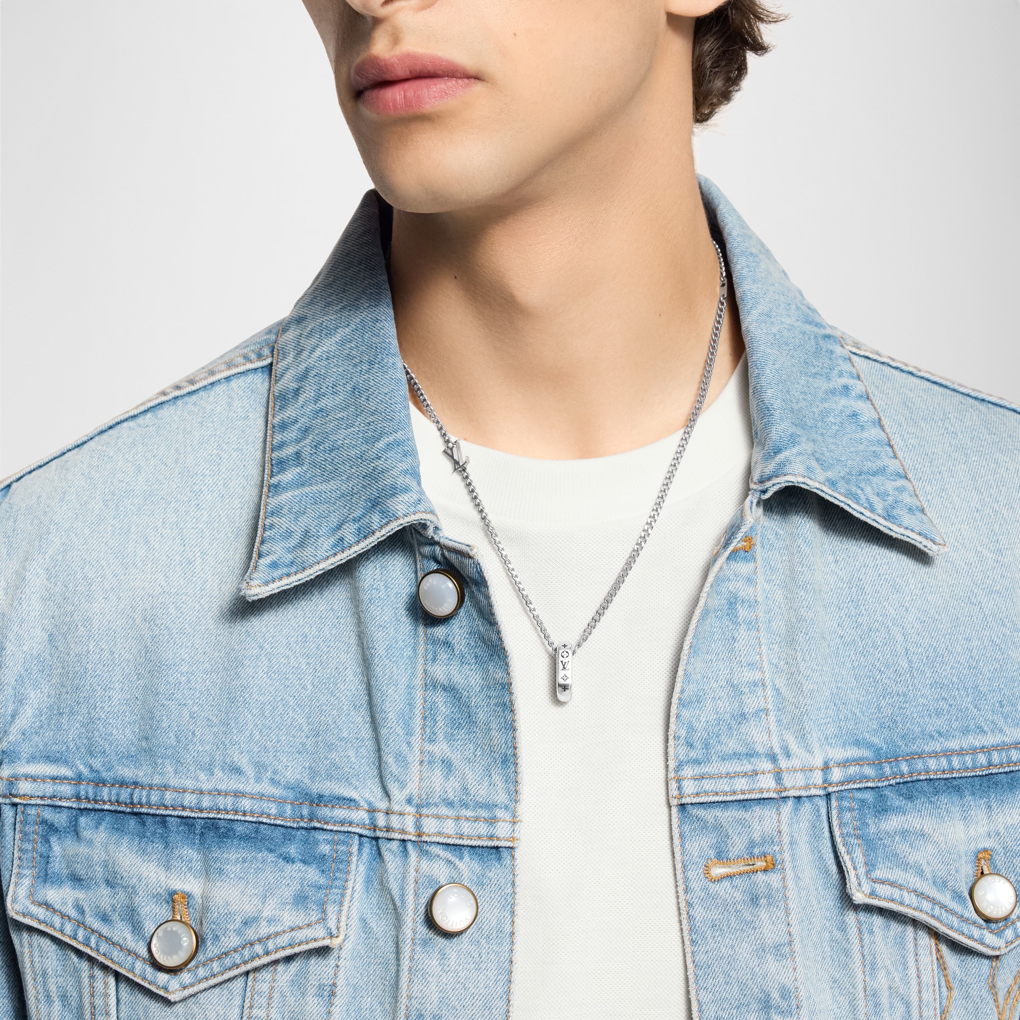 Monogram Chain Pendant S00 in Pria