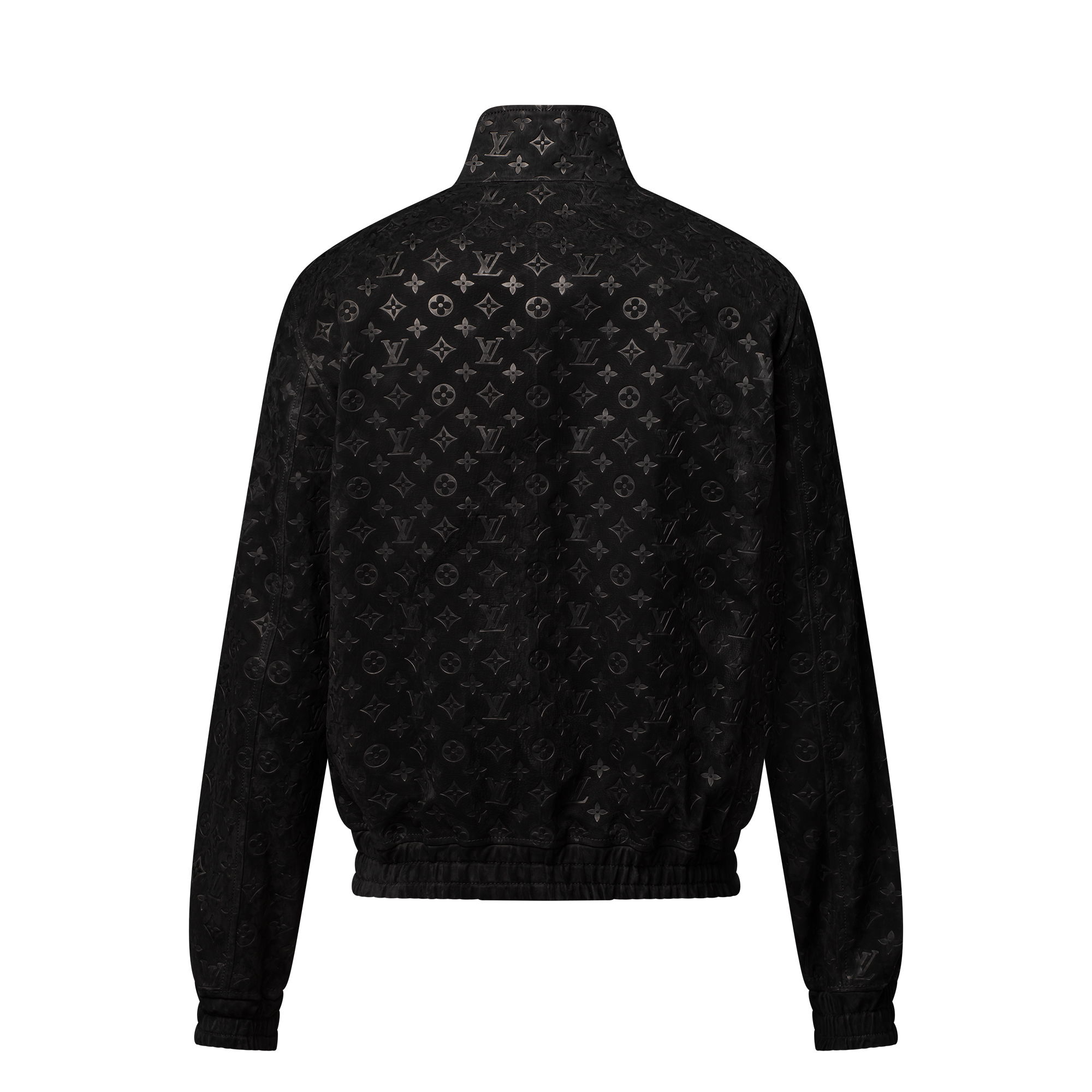 Monogram Debossed Suede Tracksuit Jacket  in Pria