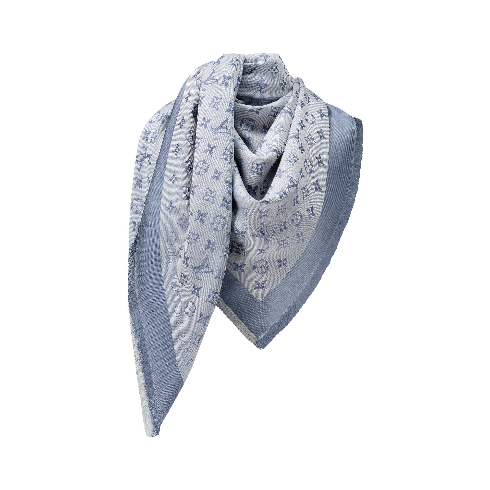 Monogram Denim Shawl S00 in Wanita