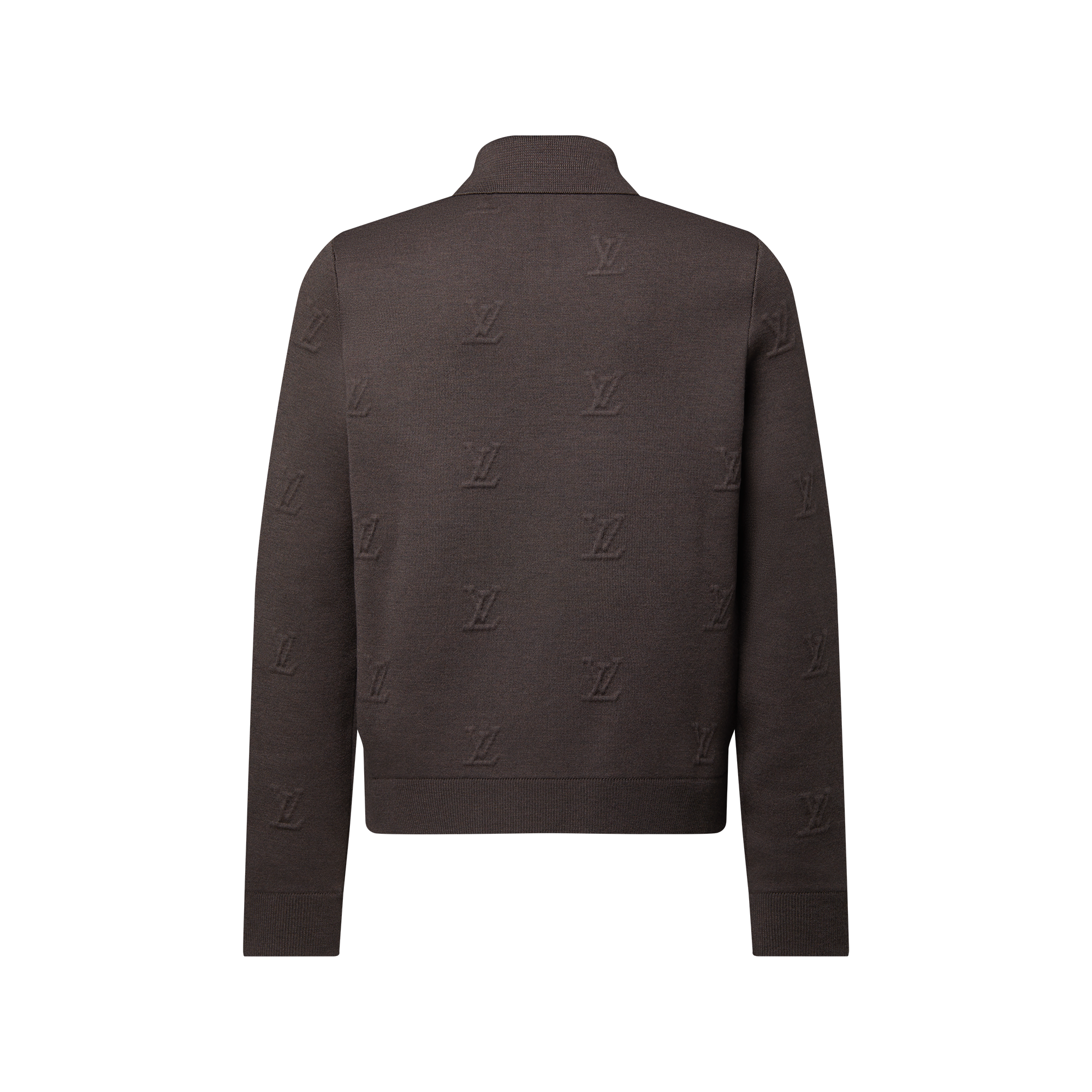 Monogram Embellished Shearling Hoodie  in Pria