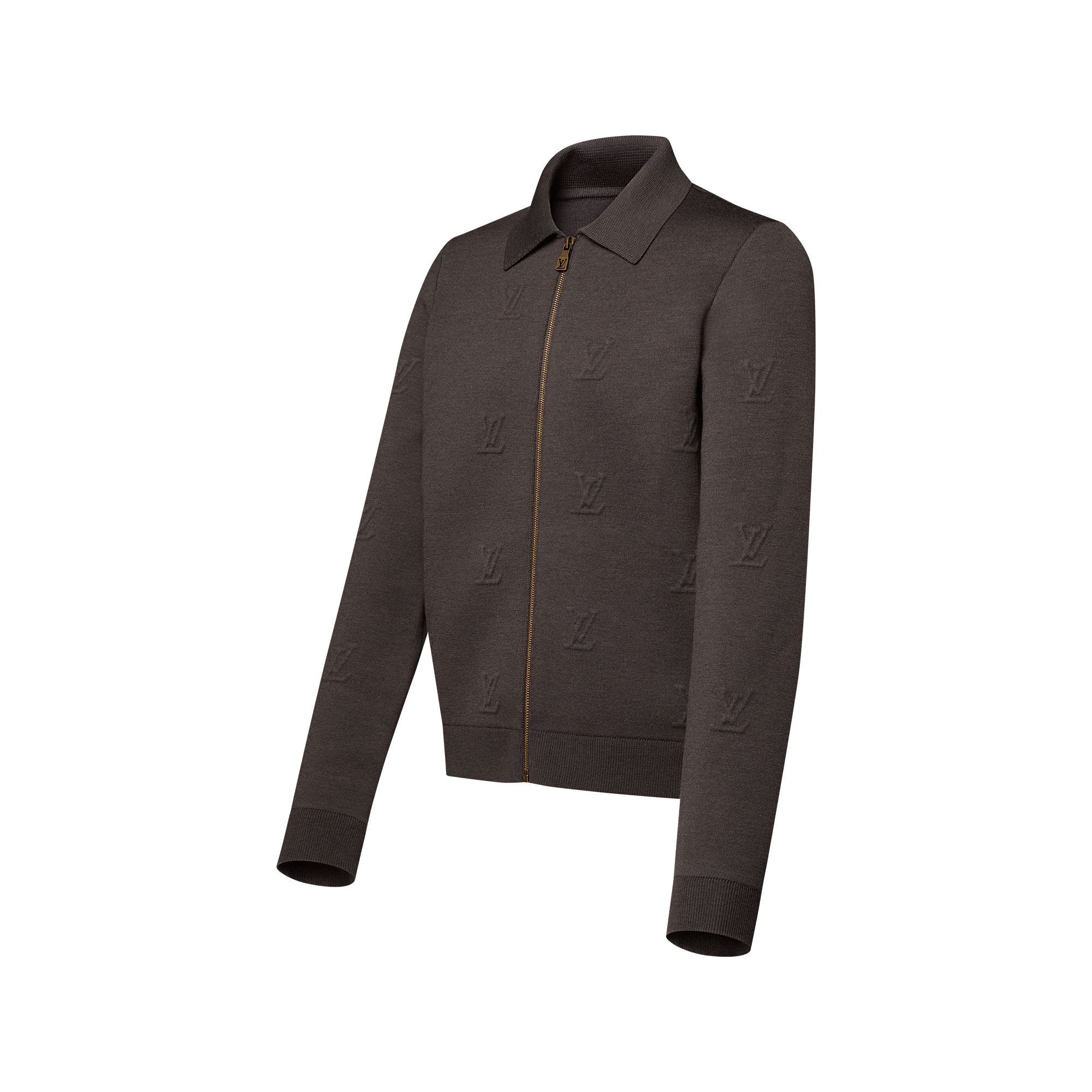 Monogram Embellished Shearling Hoodie  in Pria