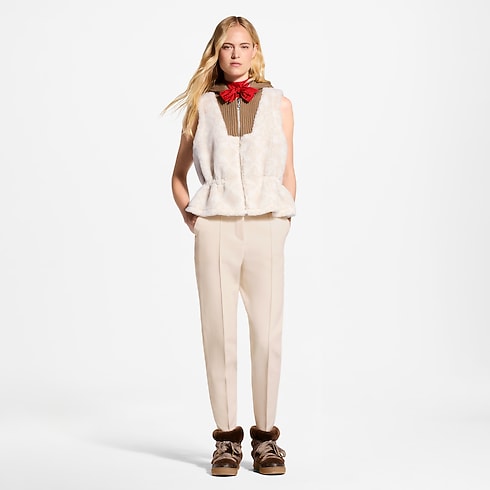 Monogram Fleece Gilet in Wanita's Pakaian Mantel dan Jaket collections by Louis Vuitton (Perbesar produk)