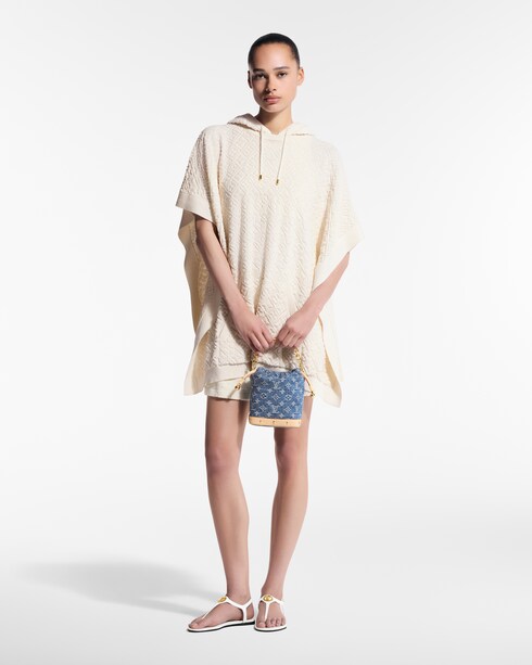 의류 니트웨어 모노그램 플라워 타월링 판초 | 루이비통 공식 온라인 스토어®