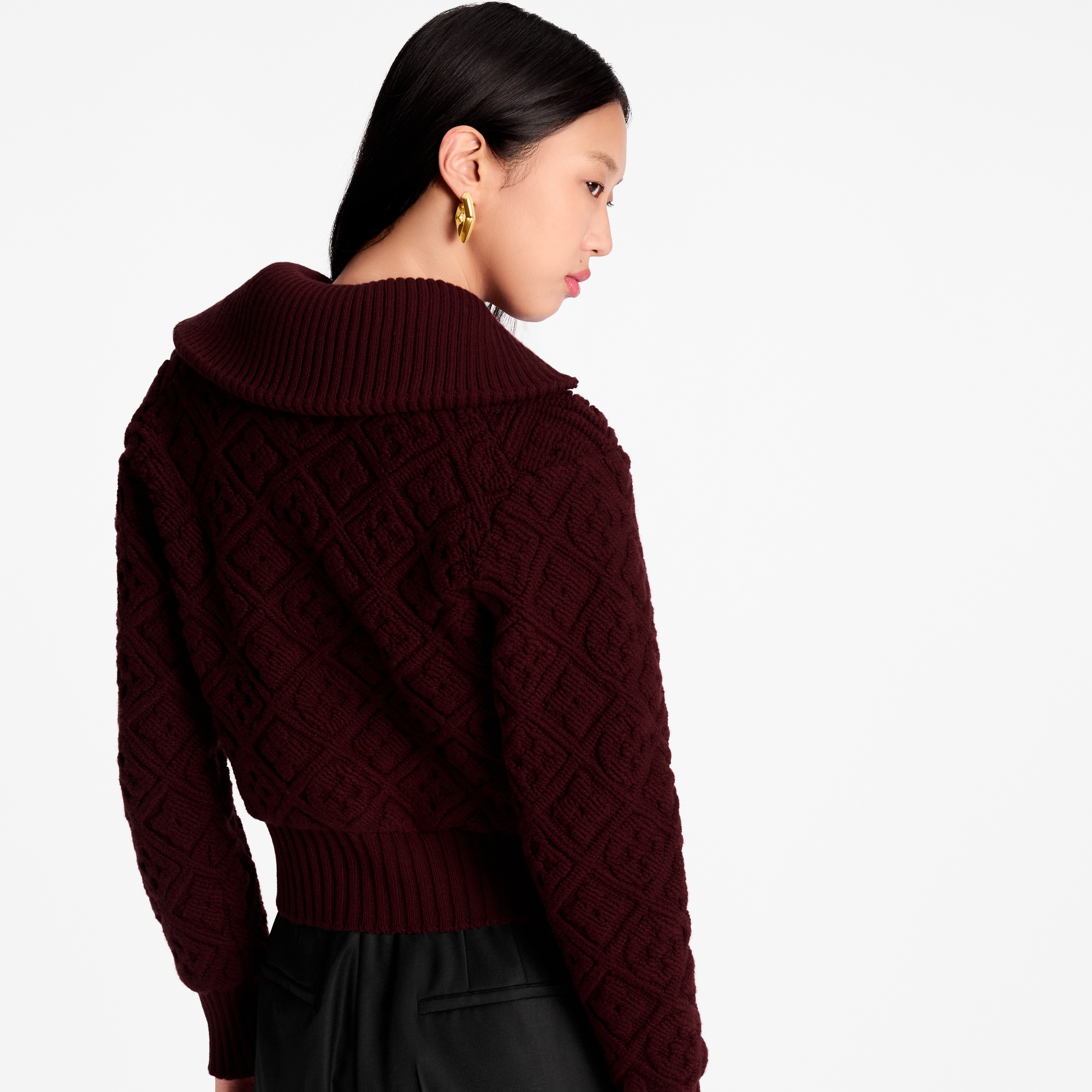 Monogram Flower Toweling Zip-Up Jacket  in Wanita